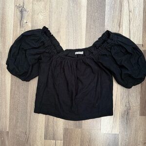 Abercrombie and Fitch Top with puff sleeves